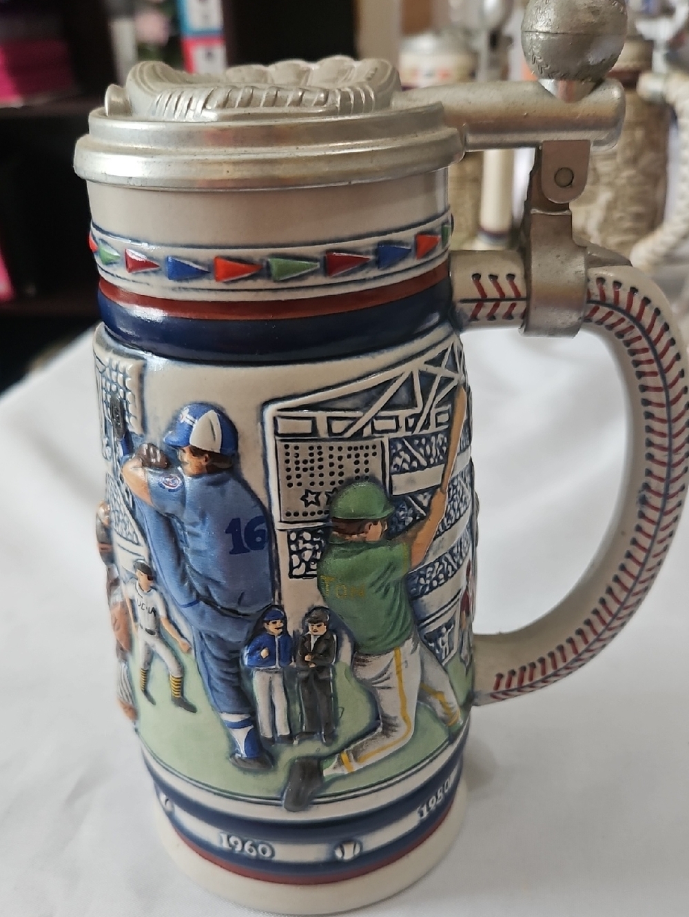 Avon Baseball Vintage Beer Stein - Large 1984